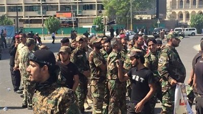 بالصور.. «الحشد الشعبي» يشارك في مظاهرات التحرير وسط قلق عراقي