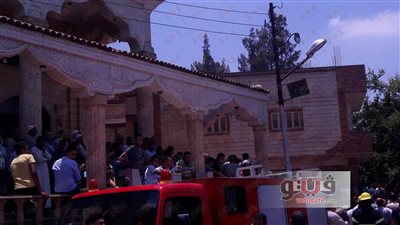 بالصور.. أهالي بسيون يشيعون جثمان الشهيد محمد رجب