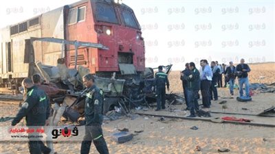 وكيل وزارة الصحة يزور مصابي حادث قطار دهشور