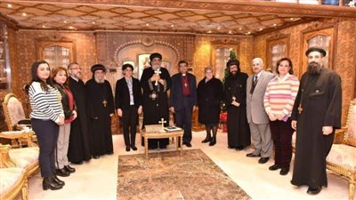 البابا تواضروس يستقبل الأمين العام لمجلس كنائس الشرق الأوسط