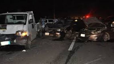 مصرع شخصين في حادث على طريق بورسعيد - الإسماعيلية