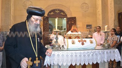 بالصور.. بدء احتفالات مولد الشهيد مارجرجس في ميت دمسيس بالدقهلية