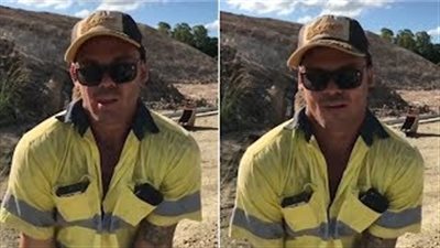 بالفيديو والصور.. شاهد ما حدث لوجه عامل يستخدم آلة حفر كهربائية