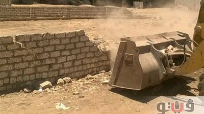 بالصور.. حملة لإزالة التعديات على المباني المخالفة بالفيوم