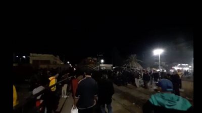 ارتفاع ضحايا حادث تصادم قطار ميت غمر إلى ٧ أشخاص