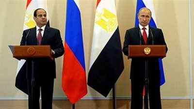 «السيسي» يبحث مع بوتين إقامة منطقة صناعية لمواد البناء والسيارات