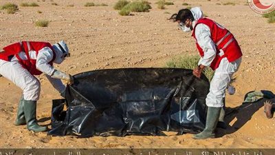 الهلال الأحمر الليبي يكشف تفاصيل جديدة عن العثور على جثث مهاجرين مصريين