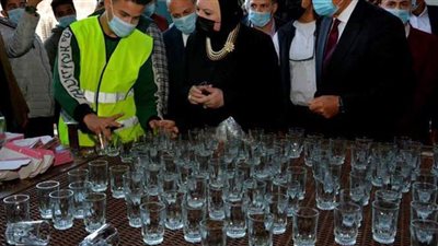 وزيرة التجارة تتفقد 7 مصانع في مجالات مختلفة بالخانكة