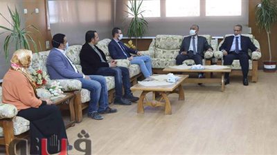 فريق المجلس الوطني للاعتماد يزور جامعة جنوب الوادي