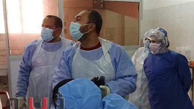 إجراء منظار علوي تشخيصي وعلاجي لمسنة مصابة كورونا بحميات الزقازيق