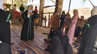 قافلة واعظات الأوقاف تجوب وديان جنوب سيناء لنشر صحيح الدين