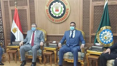 محافظ الدقهلية يستقبل وزير القوى العاملة | فيديو وصور