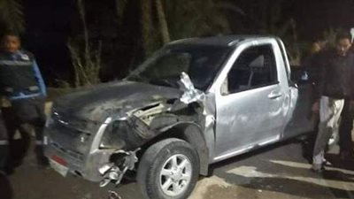 إصابة ١٣ شخصا في حادث تصادم بطريق كفر الزيات بالغربية | صور