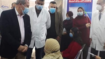 حملة تطعيم للمواطنين ضد كورونا بالدقهلية | صور