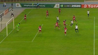 منتخب كينيا يسجل هدف التعادل بشباك مصر في الدقيقة 65