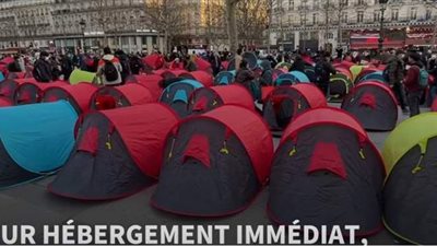 احتجاجات الخيام تعود إلى ساحة الجمهورية بباريس.. والشرطة تحذر | فيديو