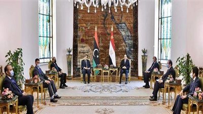 أسبوع رئاسي حافل.. السيسي يشدد على دعم مصر الكامل والمطلق للسلطة التنفيذية الجديدة في ليبيا.. تمسك مصر بحقوقها المائية من خلال التوصل إلى اتفاق قانوني يضمن قواعد واضحة لعملية ملء وتشغيل سد النهضة