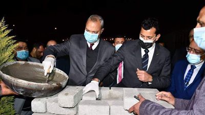 وزير الرياضة ومحافظ القليوبية يفتتحان عددا من المنشآت بنادي العبور