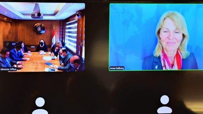 وزيرة التجارة تبحث مع نظيرتها السويدية تعزيز التعاون التجاري والاستثماري المشترك