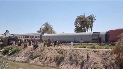 الصحة: وفاة ٣٢ مواطناً وإصابة ٦٦ آخرين في حادث قطاري سوهاج