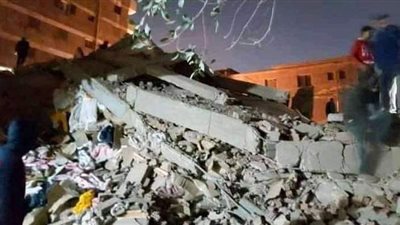 مدير أمن القاهرة يتفقد موقع انهيار عقار قباء بجسر السويس