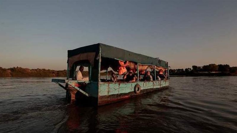 غرق عبارة في السودان