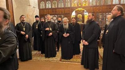 تفاصيل زيارة وفد رؤساء الأديرة الأوكرانية لدير البراموس