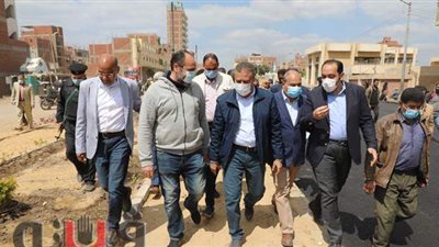 محافظ المنوفية يتفقد أعمال الرصف بالمراكز ومشروعات حياة كريمة