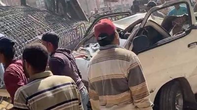 الاستماع لأقوال المهندس المسئول عن موقع سقوط جزء من عمود كوبري ترسا