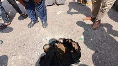 هبوط أرضي في بيجام بشبرا الخيمة