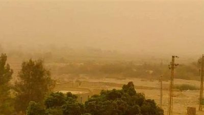 عواصف ترابية تضرب الوادي الجديد لليوم الرابع