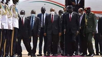 رئيس مجلس السيادة السوداني يصل جنوب السودان