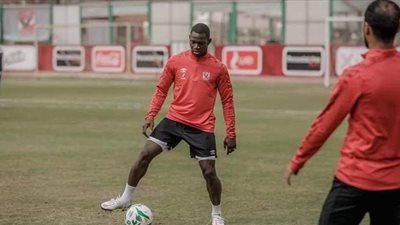 ديانج ينتظم في تدريبات الأهلي اليوم استعدادا لمواجهة المريخ
