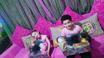 رحمة خرجت عن المألوف مع أبنائها لإسعادهم فى رمضان بشكل مختلف | صور