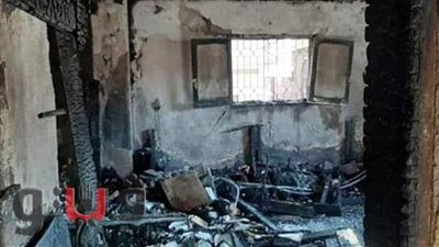 دفن طفلتين توأم اختنقتا بالدخان في الشرقية