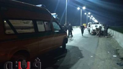 مصرع شخص وإصابة ٥ آخرين في انقلاب سيارة بالغربية| صور