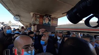 وزير النقل يتفقد محطة قطارات طنطا بعد الانتهاء من تطويرها