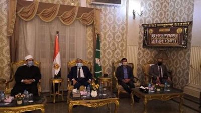 محافظ المنيا يستقبل وزيري الأوقاف والشباب