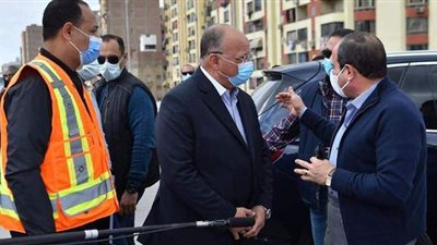 تفاصيل جولة السيسي التفقدية لأعمال تطوير المحاور والطرق الجديدة بشرق القاهرة | صور