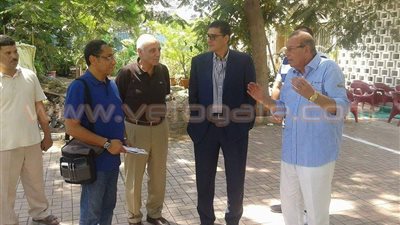 «طاهر» يتفقد أعمال التطوير بـ«أهلي الجزيرة»