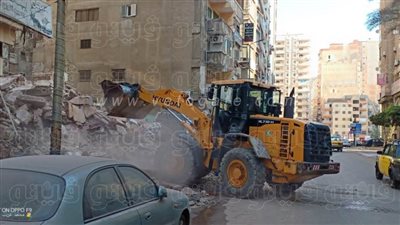 انهيار عقار بالإسكندرية دون ضحايا