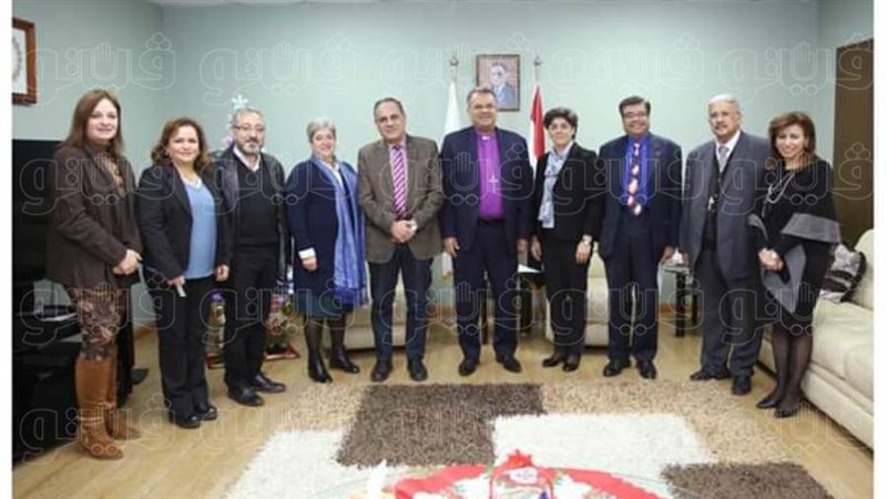 رئيس الإنجيلية ووفد
