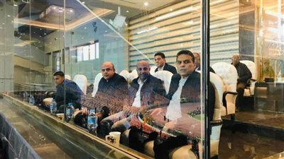 البدري وجهاز المنتخب في مباراة الزمالك وسموحة