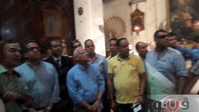 بالصور.. وزير الآثار يزور كنيسة سانت أوجيني ببورسعيد