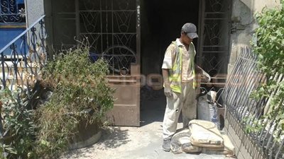 بالصور.. القليوبية تباشر أعمال ترميم مبنى الأمن الوطني