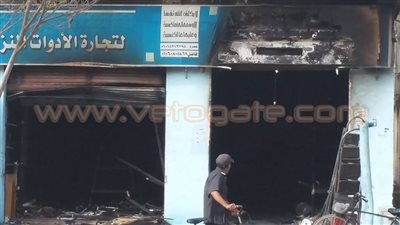«التضامن» بدمياط تعاين محل احترق بالكامل لتقديم إعانة لصاحبه