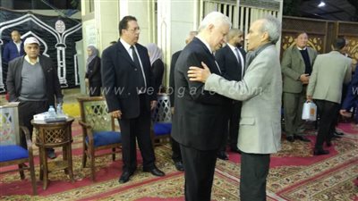 عبد العال والشيخ ولبيب يشاركون في عزاء شقيقة مرتضى منصور | صور