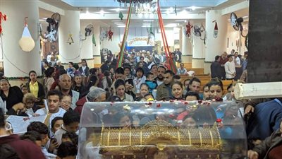 كنيسة العذراء مريم بعين شمس تستقبل رفات القديسة تريزا