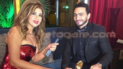 بوسي شلبي تسجل مع تامر وشيرين في «أحلى النجوم»