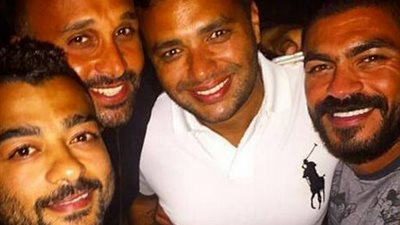 خالد سليم ينشر صوره له مع رامي صبري وهيثم شاكر